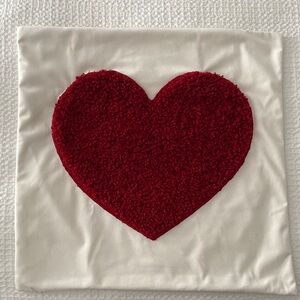 Pottery Barn Cozy Heart Pocket Teddy Throw Pillow